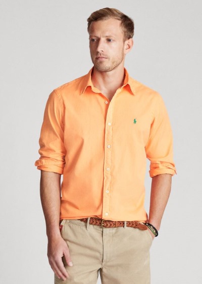 Men's Polo Ralph Lauren Classic Fit Twill Shirts | 860471LKH